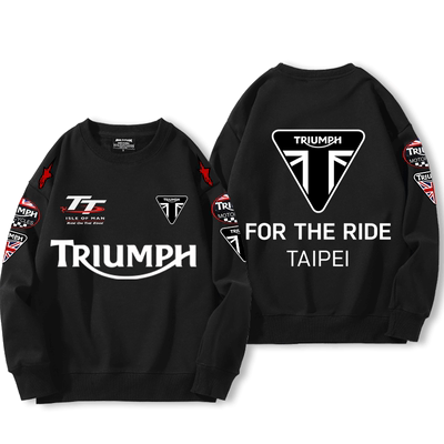 圆领卫衣重机车爱好者秋冬上衣