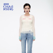 洲升 打底 原创设计撞边超薄羊毛修身 CHAU.RISING24秋季 新款