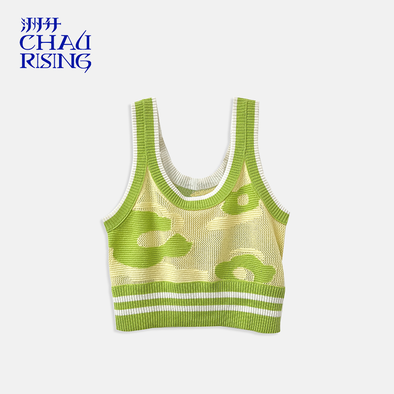 百搭花瓣羊绒背心吊带