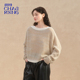 一字肩圈圈羊绒套头衫 洲升 CHAU.RISING2025秋冬新款 显瘦毛衣打底