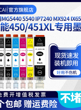 适用佳能PGI-450 CLI-451 IP7240 MX924 MG5440 MG5540 5640 IX6540 IX6840 IP8740 MG6340 MG6440打印机墨盒