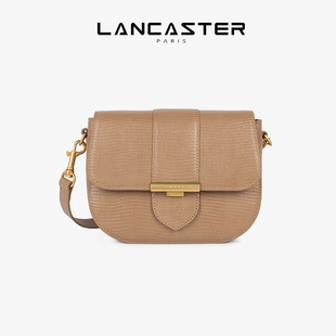 单肩斜挎翻盖邮差包 Lancaster兰卡斯特 Exo Ily系列 压纹牛皮