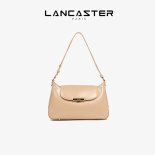 Suave Lancaster兰卡斯特 Evenly系列进口光面牛皮翻盖邮差包大号