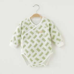 婴儿保暖包屁衣纯棉无骨秋冬季新生宝宝夹棉加厚三角哈衣连体衣