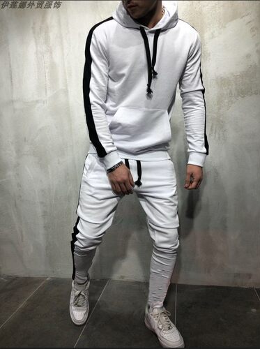 sport suit men tracksuit men fleece jacket tracksuit pants