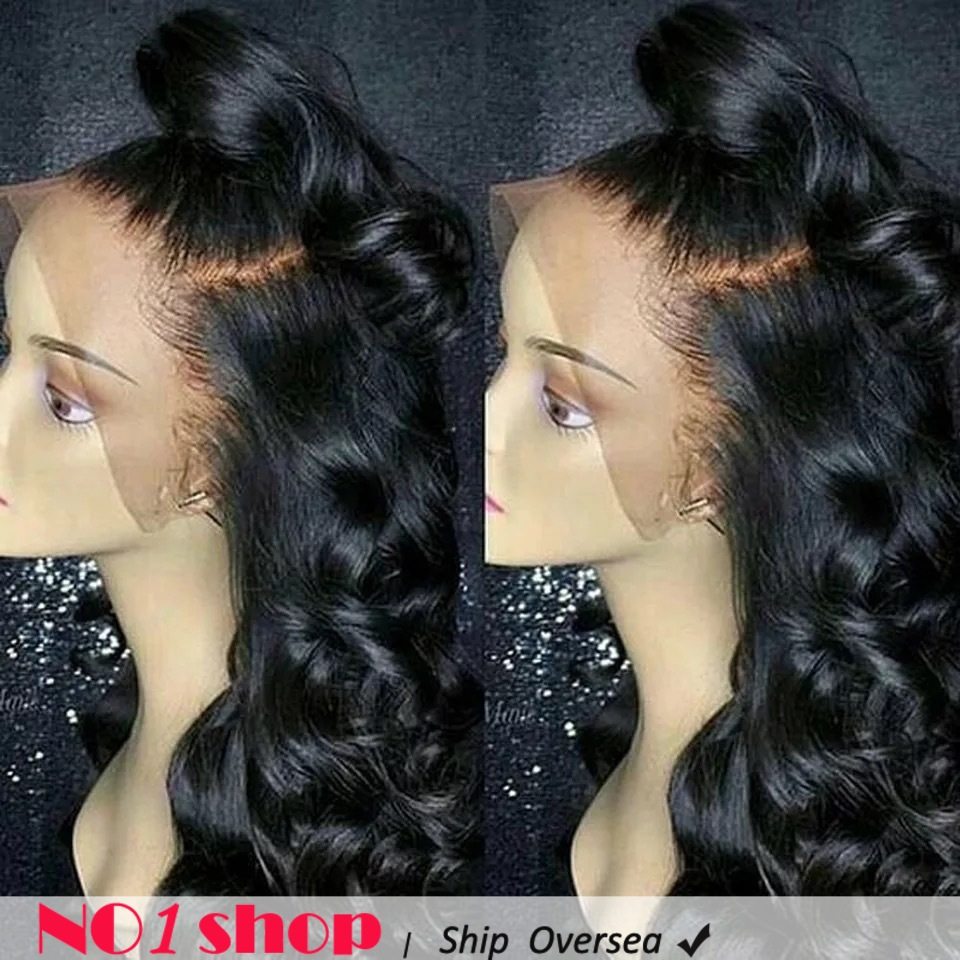 Big wave black long hair women 13*6 lace curly wig 波浪假发