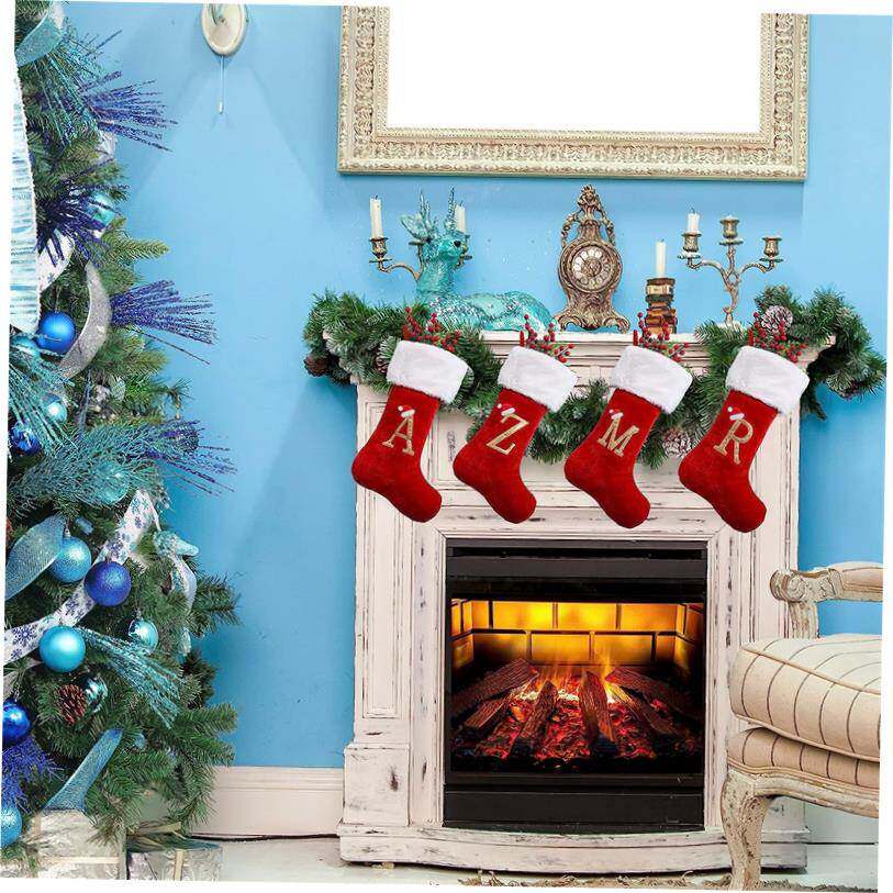 Large Christmas stocking Christmas decoration gift bag圣诞袜