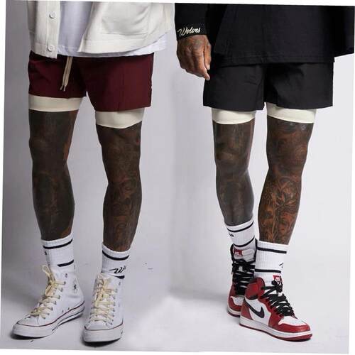 Running Shorts Men 2in1 Quick Dry GYM运动裤Sport Short Pants