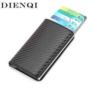 DIENQI Rfid Smart Card Men Wallet Money Bag Male Vintage