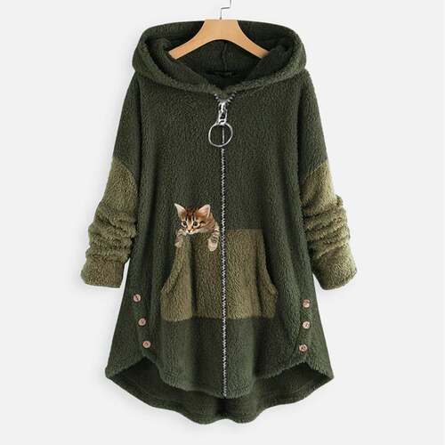 亚马逊速卖通wish拉链女装 日系加肥短款加肥加大豹纹外套coat