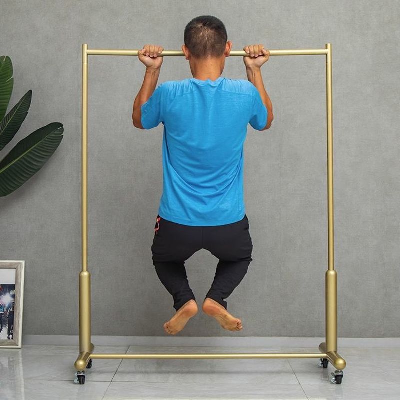 新款可移动童装挂衣架男童店单杠服装展示架直播摆摊移动龙门货架