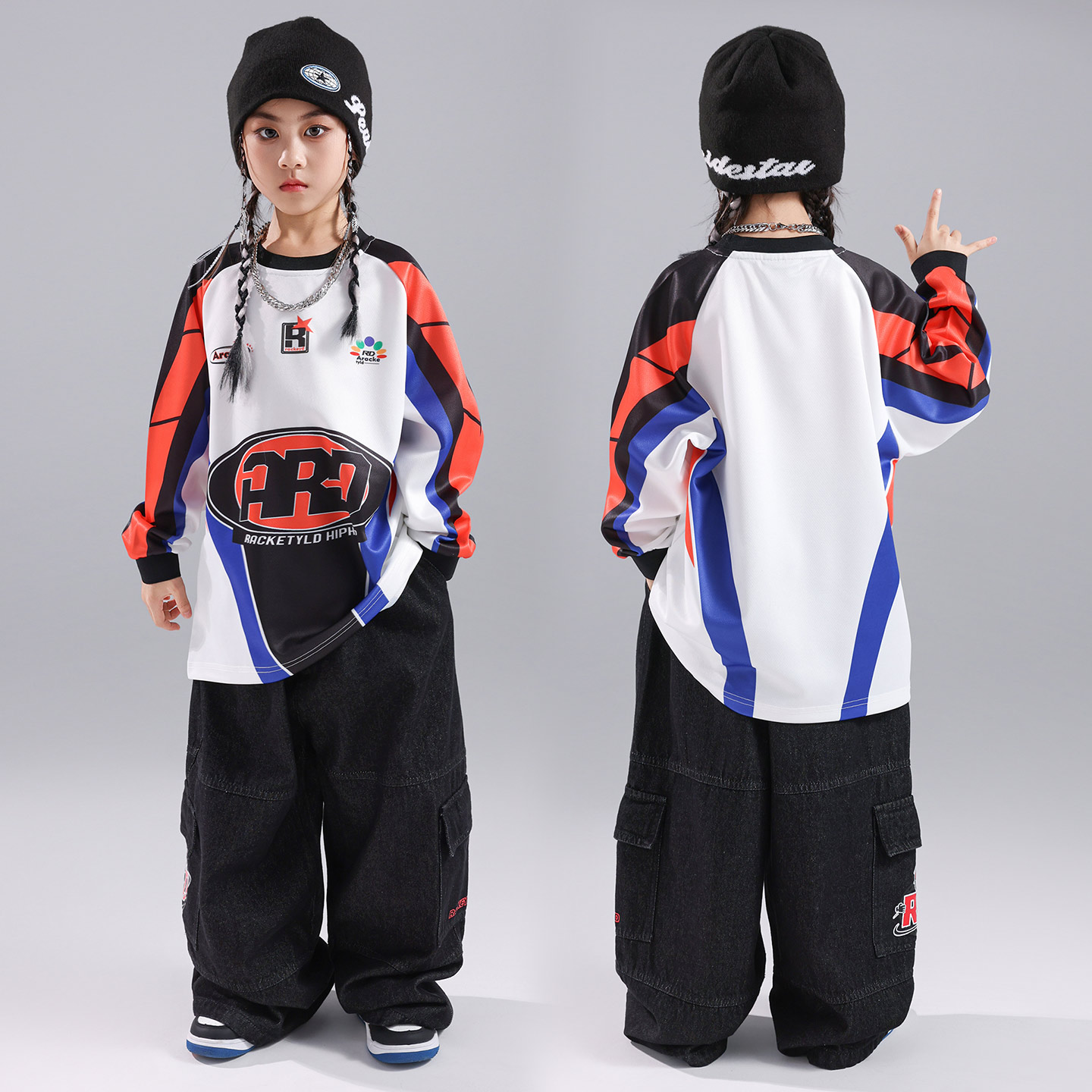 儿童街舞服装男童酷帅嘻哈风炸街