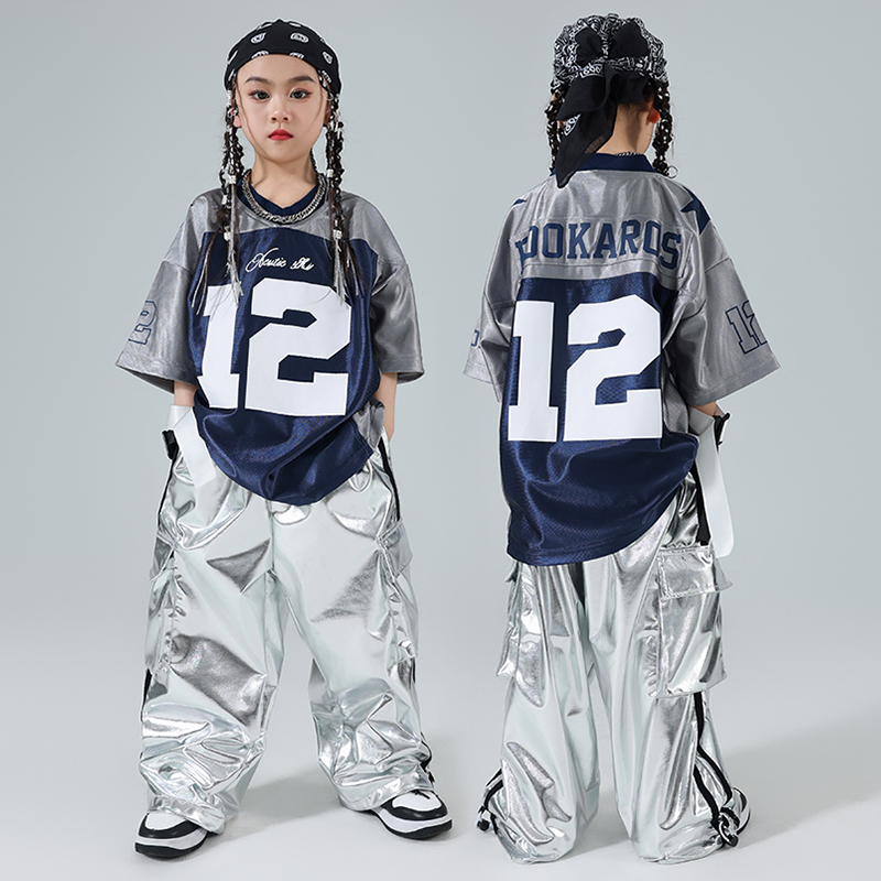 乐咪酷男女童嘻哈街舞炸街演出服