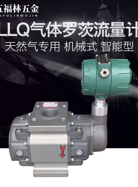 LLQ气体罗茨流量计煤气 沼气 液化气G65DN50 EVC天然气腰轮流量计
