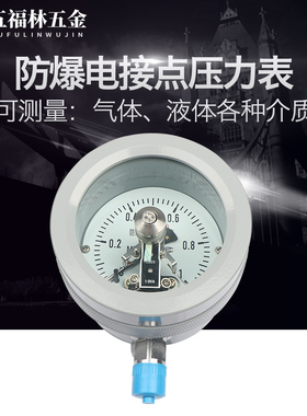 五福林YTX-100B/160B 防爆电接点压力表 ExdIICT4/BT6开关量信