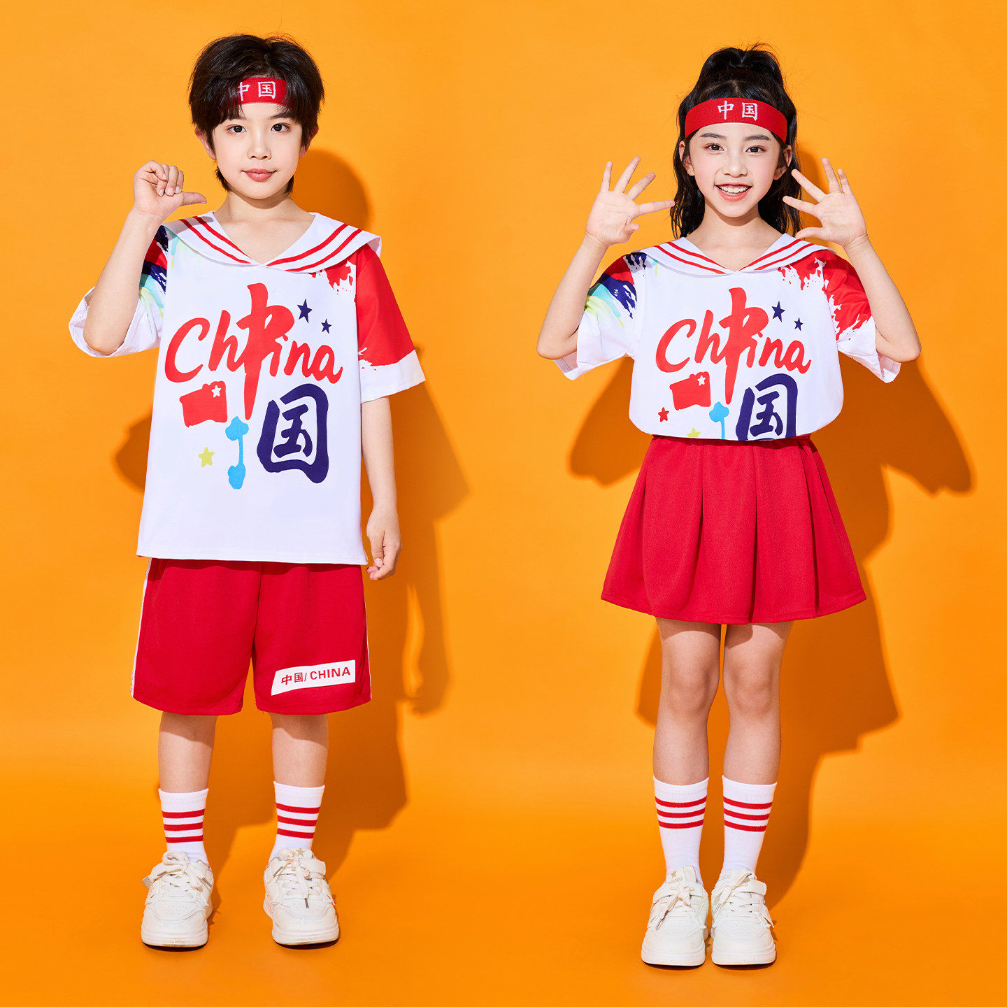 六一儿童节啦啦队男女童啦啦操演出服小学生幼儿园运动会表演服装