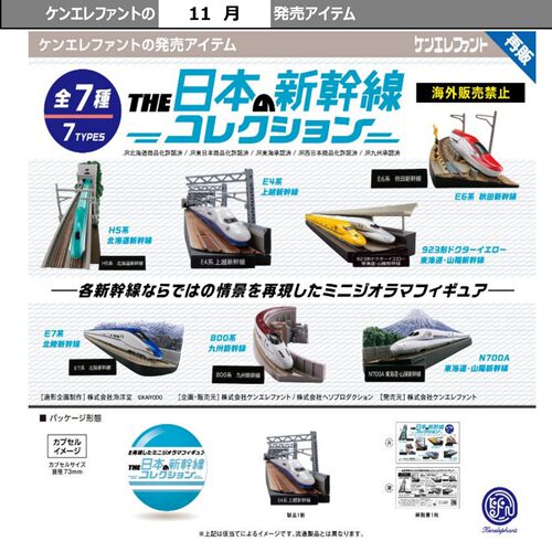 日本肯大象新干线列车摆件