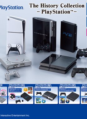 11月日本TAKARA 历代PS微缩游戏机模型 微缩主机摆件收藏玩具扭蛋