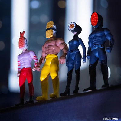 现货日本Kenelephant 寿司侠 日料造型小手办摆件玩具盒蛋扭蛋