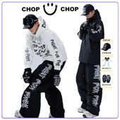 男女同款 CHOPCHOP 3L加绒保暖压胶滑雪服 新品 黑神话 25雪季