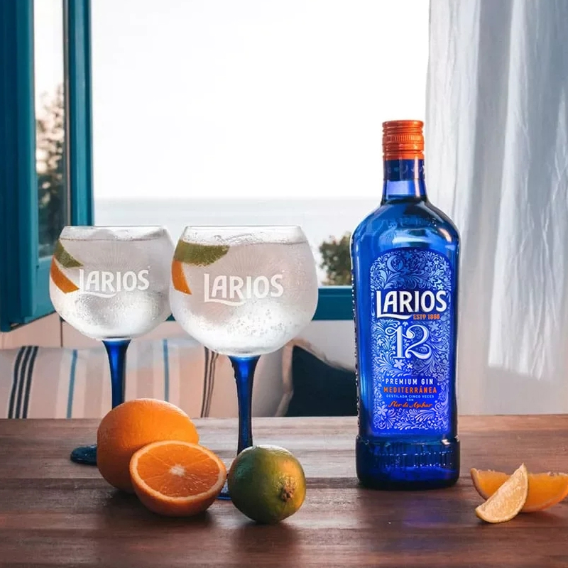 宾三得利拉里欧12金酒配制酒Larios杜松子洋酒西班牙进口700ml