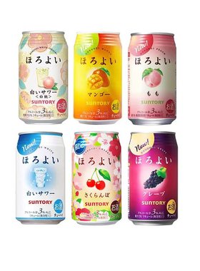 三得利和乐怡低度预调鸡尾酒6罐12罐horoyoi果酒350ml日本进口