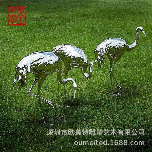 户外不锈钢铸造仙鹤水池景观摆件草坪广场酒店楼梯口仿真动物雕塑,基础建材,砂岩雕刻,淘宝优惠券,粉丝福利购,淘宝优惠卷