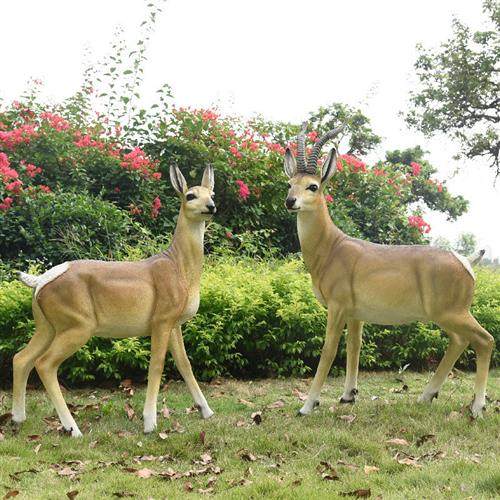 园林景观装饰户外仿真动物羚羊玻璃钢雕塑花园工艺品摆件源头工厂,家居饰品,户外/庭院摆件,淘宝优惠券,粉丝福利购,淘宝优惠卷