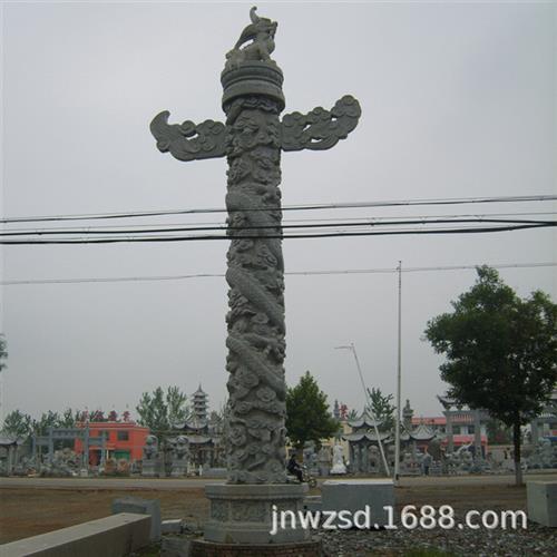 石雕华表柱订制汉白玉龙柱华表生产价格景观石制华表图片
