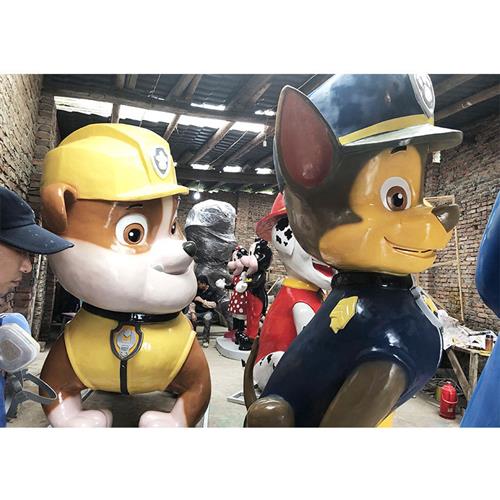 供应景观透明雕塑制作/动物人物卡通雕塑/玻璃钢卡通雕塑摆件