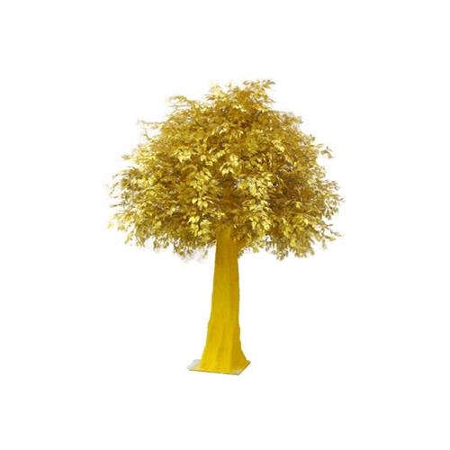 厂家仿真植物节日许愿树金色榕树商场景区室内外造型树木道具