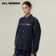 BEINGS2026SS春季 新品 设计感宽松 ALL 仿赤耳装 饰线洗水牛仔衬衣