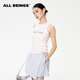 ALL 粉色字母印花吊带背心内搭 科学洗水 BEINGS25SS夏季 新款
