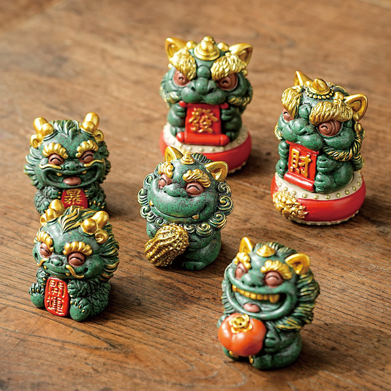 日本品质新中式青砂石开运兽茶宠招财摆件茶桌桌面装饰品茶道配件