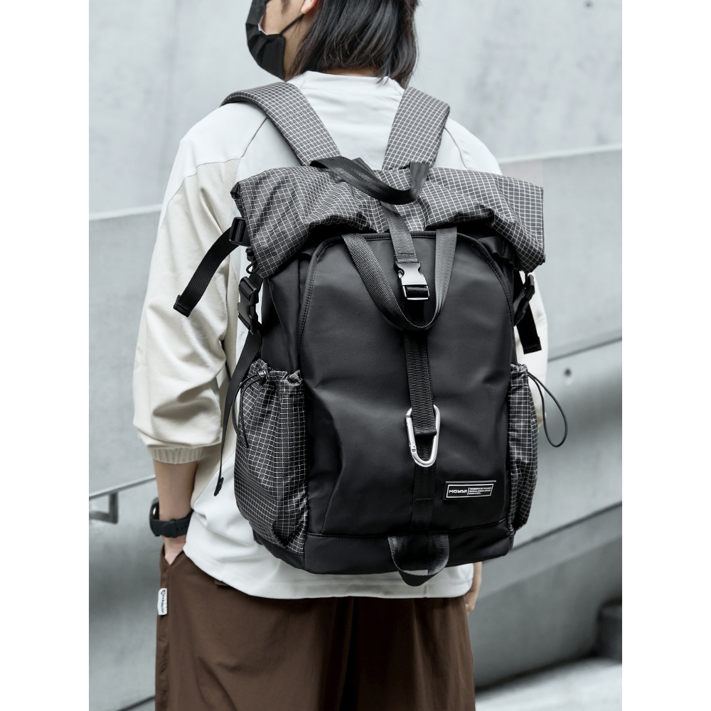 日本品质双肩包男士大容量登山包旅行电脑包户外徒步背包骑行大包