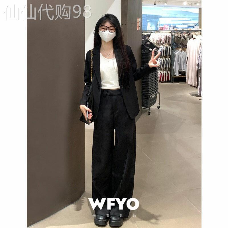 WFYO/短款黑色西装外套女小个子2026春秋新款气质上衣一粒扣西服
