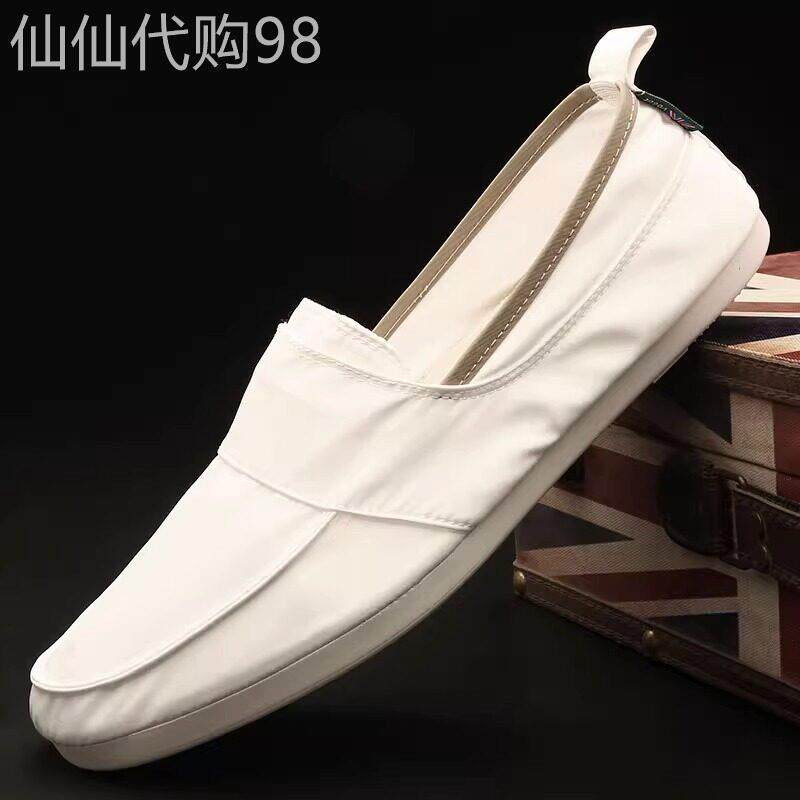 男鞋子夏季透气2026新款一脚蹬帆布鞋男士休闲老北京布鞋男款板鞋