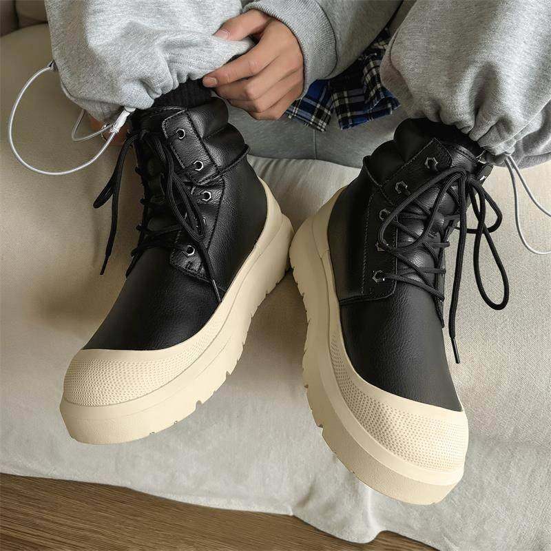 王一博潮牌同款男女雪地靴棉鞋冬季舒适防水加绒加厚防寒高帮棉靴,流行男鞋,时尚雪地靴,淘宝优惠券,粉丝福利购,淘宝优惠卷