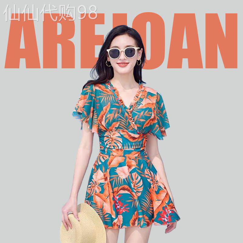 arejoan 高级感2026新款女士泳衣连身裙式成人女款泡温泉微胖遮肉