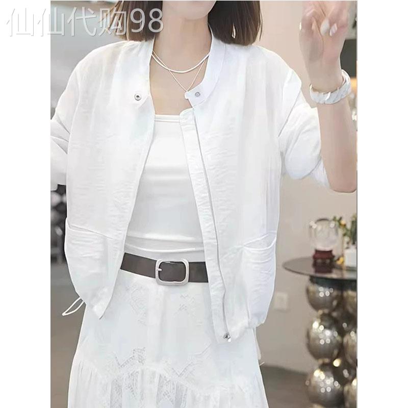 韩版简约休闲白色防晒外套女2026夏季新款欧货宽松显瘦短款上衣潮