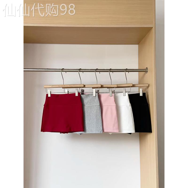 红色甜美减龄低腰包臀短裙女夏季欧货百搭防走光小个子多色半身裙