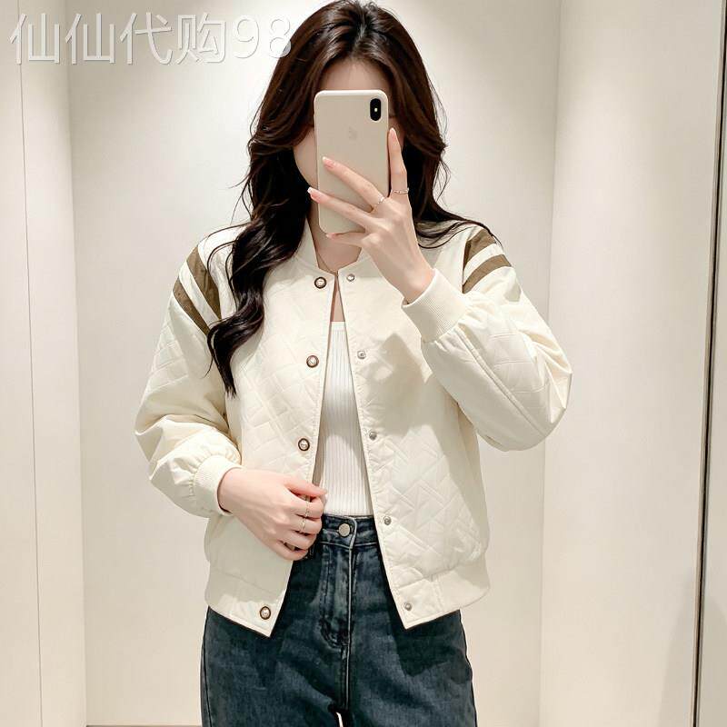 超好看拼色棒球服外套女2026秋季新款韩系休闲小个子短款夹克上衣