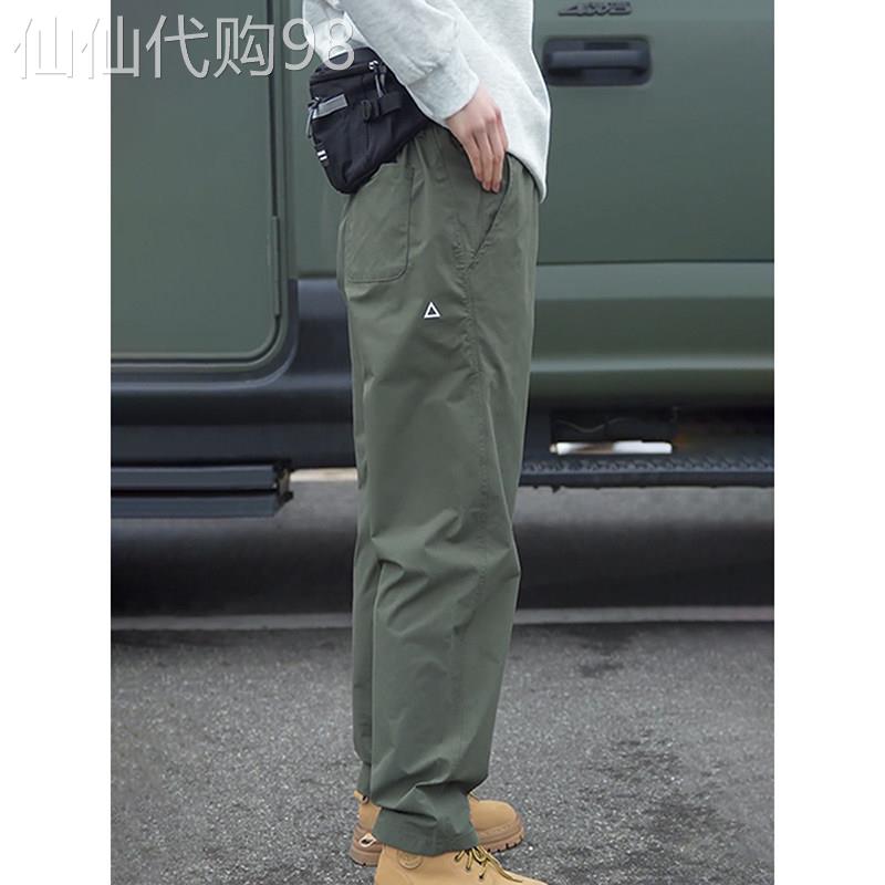 高端军绿色速干运动冲锋裤男款2026新款户外野营三防休闲裤子男款