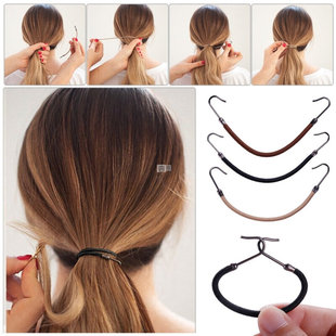 45/50/70/100 PCS Womens Elastic Hair Bands Gum with Hook