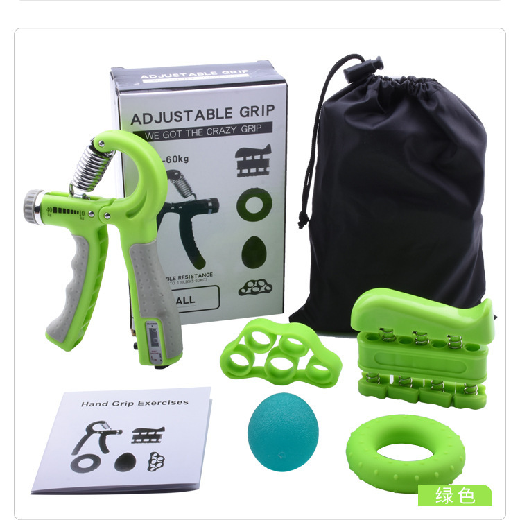 计数握力球五指专业训练器套装锻炼康复训练手指健身硅胶握力器