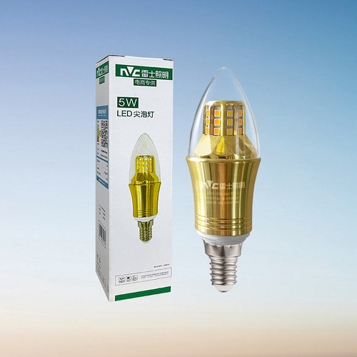 雷士照明led尖泡节能e14小螺口家用水晶灯吊灯光源高亮灯泡