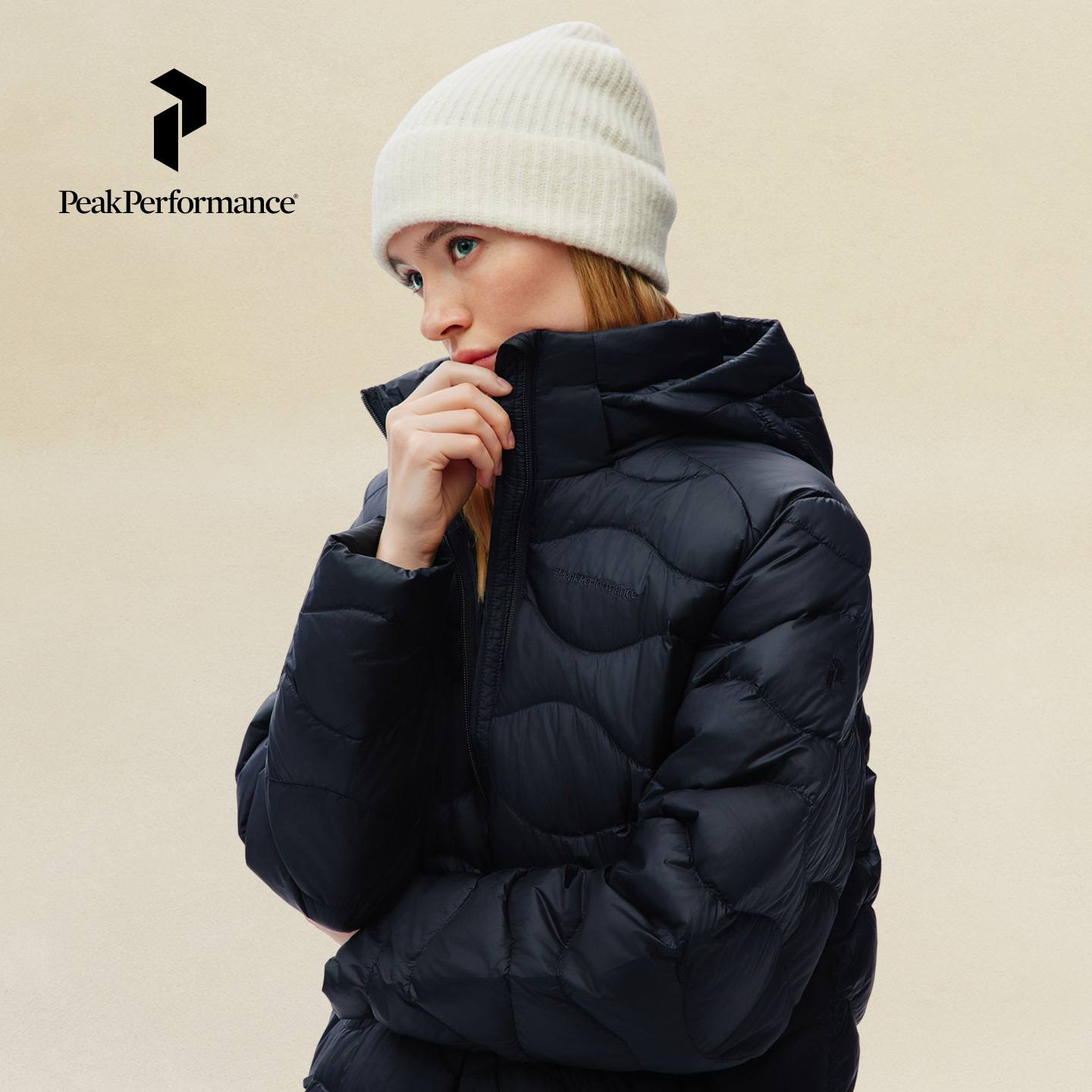 壁克峰女子防风长款羽绒服