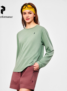 Peak Performance壁克峰Trail LS新品女户外休闲圆领长袖速干T恤