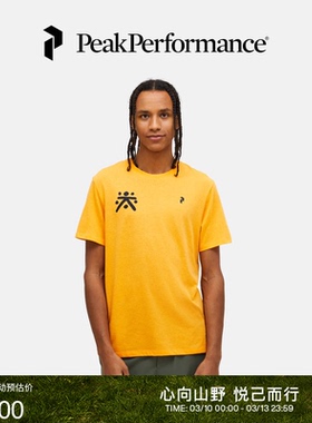 Peak Performance壁克峰户外运动男子圆领舒适百搭休闲短袖T恤