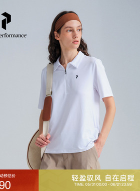 Peak Performance壁克峰女子盐系城市户外风中性色T恤短袖POLO衫